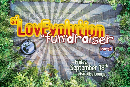 Strategik LovEvolution Fundraiser 2 flyer (front)